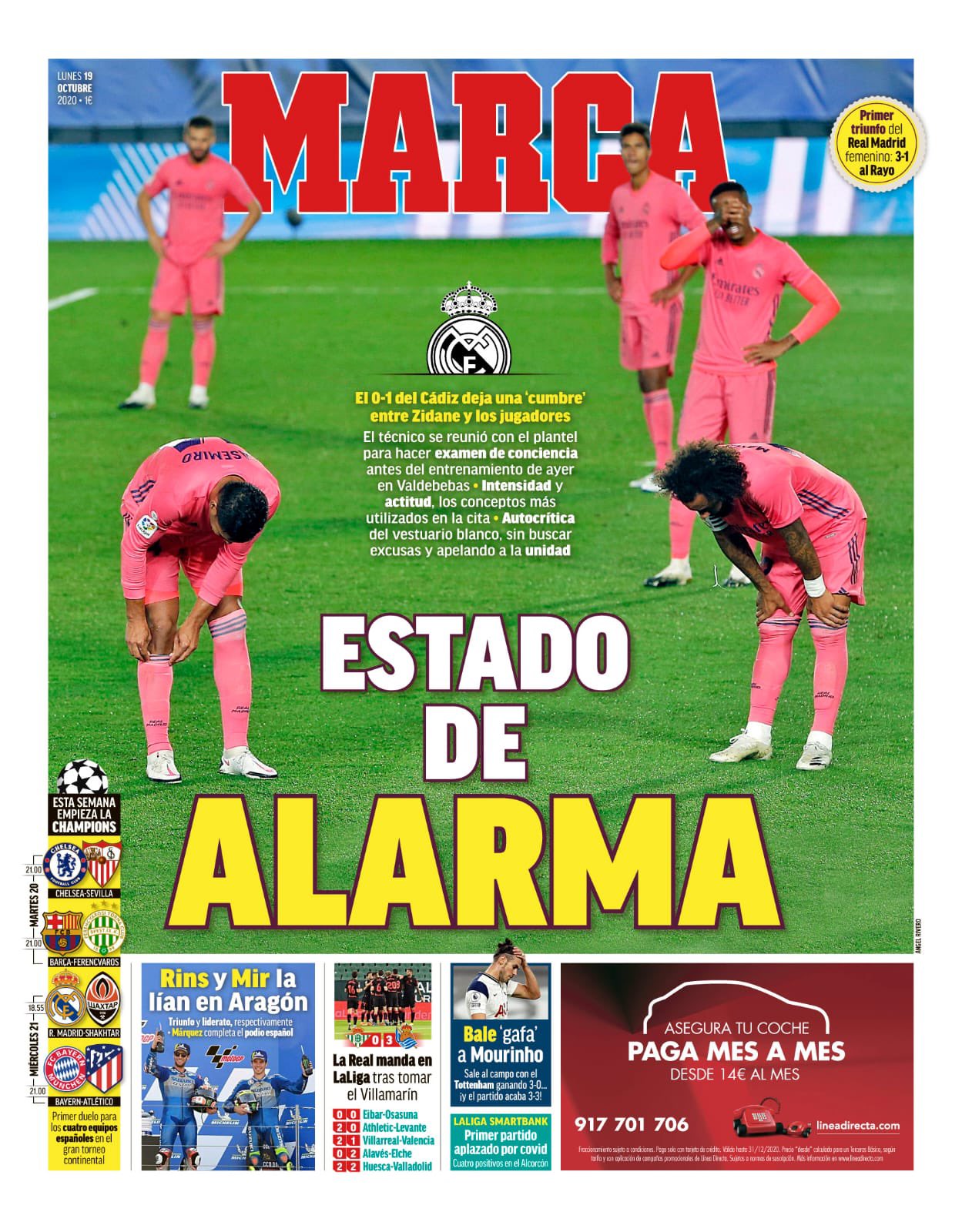 چاپی ئه‌مڕۆ دووشه‌ممه‌ی رۆژنامه‌ی ماركا 19 ئۆكتۆبه‌ری 2020